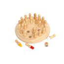 Classic Wooden Color Memory Chess Puzzle Intelligence Game Kids Toy Gift