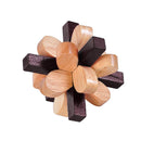Classic Wooden Kongming Lock Puzzle Magic Brain Teaser Toy for Relaxing