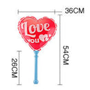 Colorful Heart Shaped Lantern Inflatable Toy with Music & Light Party Favors