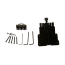 Alloy Black 6 Strings Guitar Tailpiece Tremolo Bridge For Headless Electric Guitar