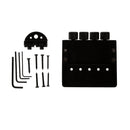 Black 4 String Electric Bass Tailpiece Bridge System for Headless Bass Parts Accessories
