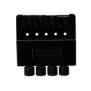 Black 4 String Electric Bass Tailpiece Bridge System for Headless Bass Parts Accessories