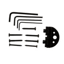 Black 4 String Electric Bass Tailpiece Bridge System for Headless Bass Parts Accessories