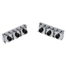 2x Silver Metal Locking Nut String Lock for Floyd Rose Style Electric Guitar Parts and Accessories