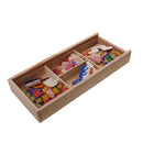Kid Wood Dress Up Bear Family Mix & Match Outfits Wooden Box Puzzle Play-set