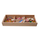 Kid Wood Dress Up Bear Family Mix & Match Outfits Wooden Box Puzzle Play-set