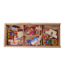 Kid Wood Dress Up Bear Family Mix & Match Outfits Wooden Box Puzzle Play-set