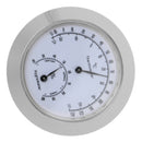 Aluminium Silver Round Thermometer & Hygrometer for Guitar Violin Case Parts Instruments Accessary