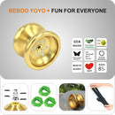 Professional Electroplating YoYo Ball Bearing String Trick Children Kids Toys Gold Xmas Gift