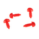 15mm Animal Bear D-Type Nose Kids Plastic Craft Doll Triangular Nose Accessories Red