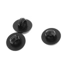 Black Plastic Mushroom Shank Shape Doll Eyes Decoration Buttons 10mm