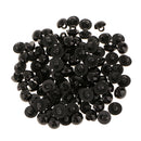 Black Plastic Mushroom Shank Shape Doll Eyes Decoration Buttons 10mm