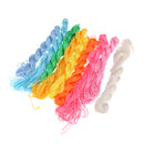 20pcs Multicolor Chinese Knot Braided Rope Macrame Beads Cord Rattail Thread Jade Line