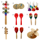 8 Colorful Hand Bell Children Percussion Set Sound Shaking Bell Kids Musical Instrument Toys