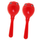 1 Pair Plastic Maracas Children Hand Percussion Set Children Musical Instrument Toys Red
