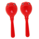 1 Pair Plastic Maracas Children Hand Percussion Set Children Musical Instrument Toys Red