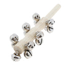 1pcs Wooden Stick Bells Children Kids Hand Percussion Musical Toys Birthday Gift