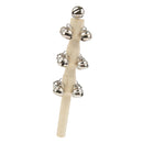 1pcs Wooden Stick Bells Children Kids Hand Percussion Musical Toys Birthday Gift