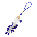 Glass Perfume Bottle Gourd Pendant for Car Interior Hanging Ornament Blue