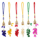 Glass Perfume Bottle Gourd Pendant for Car Interior Hanging Ornament Blue