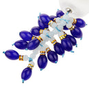 Glass Perfume Bottle Gourd Pendant for Car Interior Hanging Ornament Blue