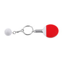 Mini Red Table Tennis w/ Ball Charm Pendant Purse Bag Sports Keyring Keychain Gift