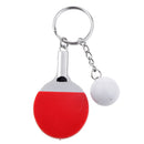 Mini Red Table Tennis w/ Ball Charm Pendant Purse Bag Sports Keyring Keychain Gift