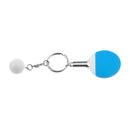 Mini Blue Table Tennis w/ Ball Charm Pendant Purse Bag Sports Keyring Keychain Gift