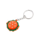 Charming Simulation Food Key Chain Ring Keyring Pendant Keychain Keyfob Round Hamburger