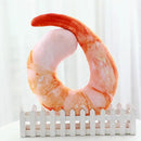 U-Shape Pillow Headrest Car Flight Travel Soft Nursing Cushion Shrimp Meat