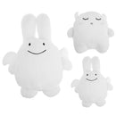 Lovely White Stuffed Animal Angle Rabbit Doll Sofa Cushion Kids Toy Gift