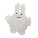 Lovely White Stuffed Animal Angle Rabbit Doll Sofa Cushion Kids Toy Gift