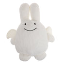 Lovely White Stuffed Animal Angle Rabbit Doll Sofa Cushion Kids Toy Gift