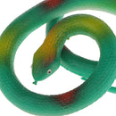 Simulation Rubber Round Snake Kids Outdoor Game Animal Toy Blue