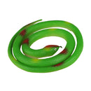 Simulation Rubber Round Snake Kids Outdoor Game Animal Toy Green