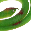 Simulation Rubber Round Snake Kids Outdoor Game Animal Toy Green