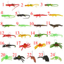 Simulation Plastic Lizard Wildlife Animal Model Toy Kids Gift Figure Toy Xmas Red