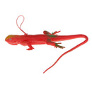 Simulation Plastic Lizard Wildlife Animal Model Toy Kids Gift Figure Toy Xmas Red