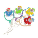 Baby Bed Bell Mobile Nursery Wind Up Rotating Clowns Musical Crib Bell Toy