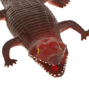 Simulation Animal Model - Rubber Crocodile Model Figures Kids Gift Joke Props Brown