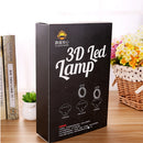 Acrylic Home Luminous 3D Luminescent Panel USB Table Night Light LED- Horn