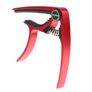 MC20 Aluminium Alloy Acoustic Folk Guitars Capo Tuner Trigger Quick Change Clamp Key Red