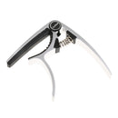 MC20 Aluminium Alloy Acoustic Folk Guitars Capo Tuner Trigger Quick Change Clamp Key Silver