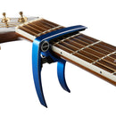 MC20 Aluminium Alloy Acoustic Folk Guitars Capo Tuner Trigger Quick Change Clamp Key Blue