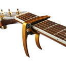 MC20 Aluminium Alloy Acoustic Folk Guitars Capo Tuner Trigger Quick Change Clamp Key Golden