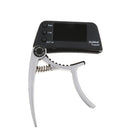 TCapo20 Alloy Professional Acoustic Electric Guitar Bass Violin Capo Tuner Silver