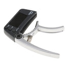 TCapo20 Alloy Professional Acoustic Electric Guitar Bass Violin Capo Tuner Silver