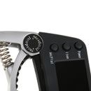 TCapo20 Alloy Professional Acoustic Electric Guitar Bass Violin Capo Tuner Silver