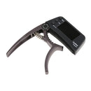 TCapo20 Alloy Professional Acoustic Electric Guitar Bass Violin Capo Tuner Coffee