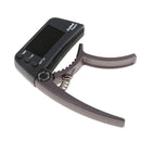 TCapo20 Alloy Professional Acoustic Electric Guitar Bass Violin Capo Tuner Coffee